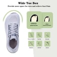 thumbnail image 2 of GYEICE Women's Wide Toe Box Air Cushion Walking Shoes Orthotic Arch Support Sneakers Plantar Fasciitis, 2 of 9