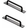 thumbnail image 1 of Tiradores autoadhesivos Tiradores autoadhesivos para puertas y ventanas de 2 piezas Tiradores para puertas a presión Tiradores de aluminio autoadhesivos Tiradores para muebles (negro) RUIOIU, 1 of 5