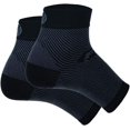 thumbnail image 3 of OrthoSleeve FS6 Foot Compression Sleeves for Plantar Fasciitis, Heel Pain, and Achilles Tendonitis, Black, X-Small, 1 Pair, 3 of 10