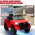 thumbnail image 2 of iYofe Red 12V Toyota Tundra Powered Ride On Cars with Remote Control, Ride On Toys for Kids Boys Girls, 4 Wheels Ride on Trucks with Bluetooth, Music, USB, Electric Cars for Kids 3-6 Years Old Gifts, 2 of 9