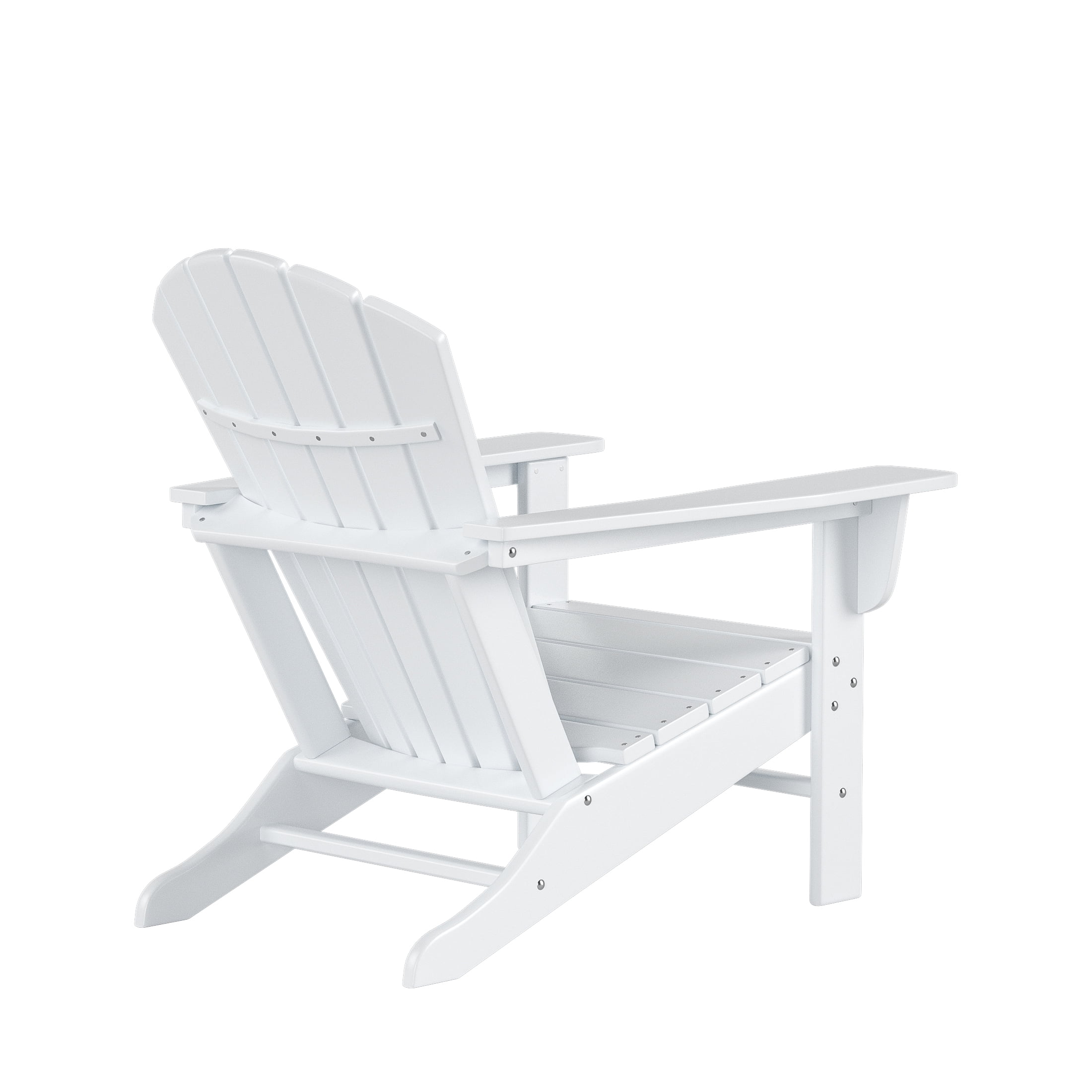 Westin Outdoor with Ottoman HDPE Plastic Adirondack Chair - White (Set of 5)