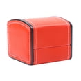 thumbnail image 2 of Caja de Reloj de material cuero , Organizador de Soporte de Almacenamiento, Joyero para Pendientes de Relojes lsera, Duradero rojo Yinane Caja de reloj negra, 2 of 8