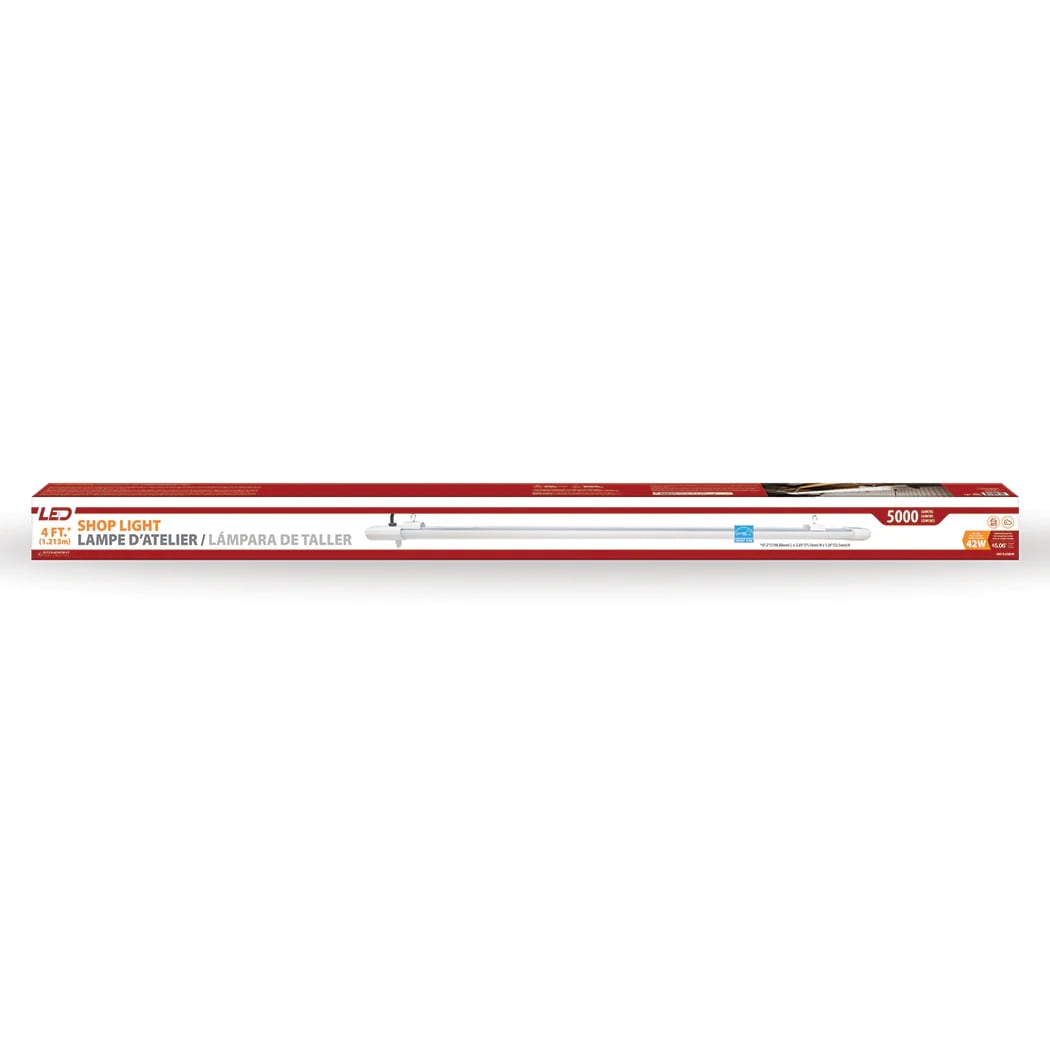 4ft LED Shop Light 5000 Lumen, 42-Watt, Non Linkable