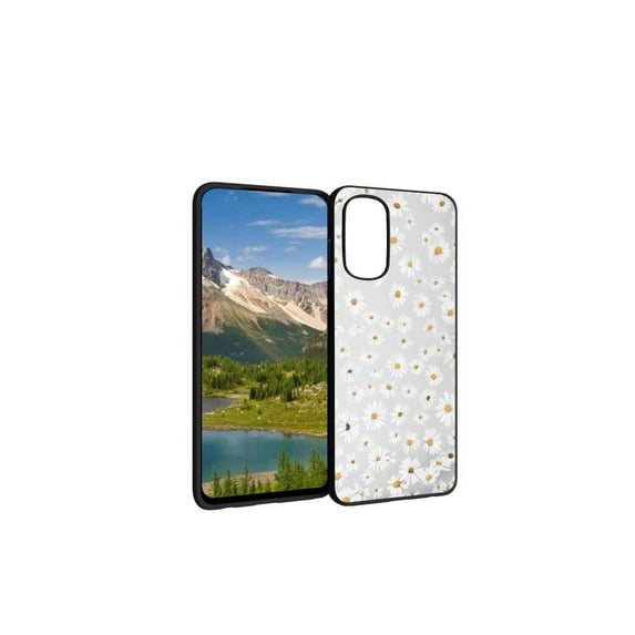 Compatible with Motorola Moto G Stylus 4G 2022 Phone Case, Daisies-Floral-181 Case Silicone Protective for Teen Girl Boy Case for Motorola Moto G Stylus 4G 2022