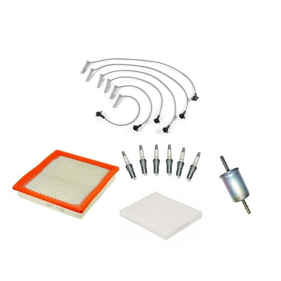 Fits For 07-10 Mustang 4.0L Spark Plug Ignition Wires Plugs Air Filter 10pc Kit