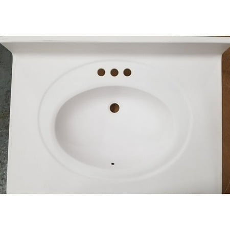 DSW2231 1B 31 in X 22 in Vanity Top Sink White (Best Value Bathroom Vanities)