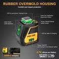 thumbnail image 3 of PREXISO 360 Laser Level with Tripod - IP54 Rechargeable Wide Angle Vertical Line Laser, 100Ft Green 3 Brightness Adjustment Self Leveling Cross Line for Construction, Floor Tile, 3 of 9