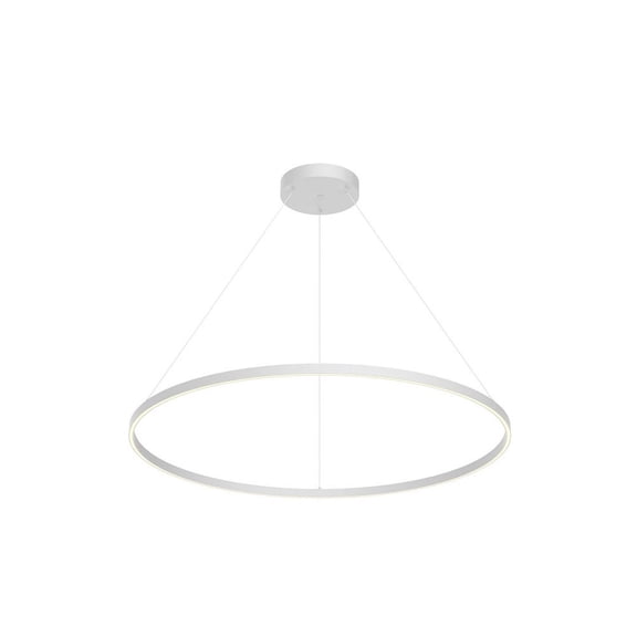 PD87748-WH-Kuzco Lighting-Cerchio - 125W LED Pendant-1.5 Inches Tall and 47.25 Inches Wide-White Finish