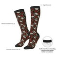 thumbnail image 4 of Pofeuu Red Rose Skull Print Stockings, Adult Running Hiking Socks for Youth and Adult, 4 of 6