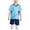 Sky Blue, variant on Cethrio Boys Athletic Outfit Sets, Summer Basketball Quick-dry T-shirts and Shorts Sets Yellow Size 10-12