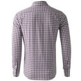thumbnail image 3 of Men's Cotton Plaid Button Down Shirts - Long Sleeve, Regular Fit, for Business & Casual Wear, 3 of 5