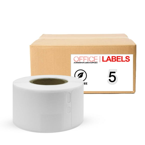 5 Rolls of SLP-R2RL Removable Compatible Labels for SEIKO 1-1/8" X 3-1/2" (28mm x 89mm)