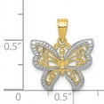 thumbnail image 2 of Collier Pendentif Papillon Araché en Or Jaune 14k, 2 of 6
