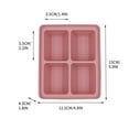 thumbnail image 2 of Large Silicone Trays with Lids, 6-Cavity Reusable Flexible Molds for Whiskey, Cocktails, Stackable, Easy Release, Dishwasher Safe, 1-Pack, 2 of 3