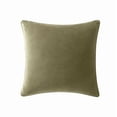 thumbnail image 6 of Brooklyn Loom Matte Cotton Velvet 20x20 Pillow in Green, 20 x 20, Cotton , Adult, All Season, OEKO-TEX Certified, 6 of 10