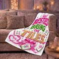 thumbnail image 6 of Playful Mahjong Tiles Bestie'S Bring Tiles Text Design, Cozy Friendship Quote Scene, Warm Flannel Blanket for Living Room and Reading Nook, Art Lovers Friendship Gift, Artistic Home Decor, 6 of 9