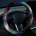 thumbnail image 2 of Galactic Planet 14.5 Inch Printing PVC Leather Auto Accessories Steering Wheel Cover for Car Wheel Covers, 2 of 6