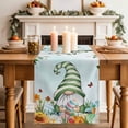 thumbnail image 2 of Table Runner 48 Inches Long for Kitchen Dining, Easter Gnomes Dresser Scarf Farmhouse, Dining Table Decorations for Wedding/Parties, Spring Watercolor Eggs Country Flower Plant 13 x 48 In, 2 of 8