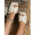 thumbnail image 7 of Korean Style Women‘s Casual Flat Slippers  Outdoor Summer Wear Open-toe Sandals  Autumn New Woven Roman Style Cool Slippers  Fashionable French Style Ladies Wear With On The Beach  H-shap, 7 of 7