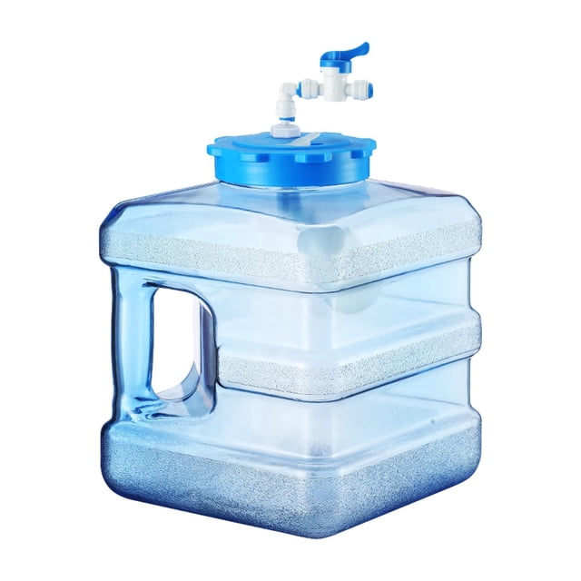 Contenedor de agua Botella de agua para mesa de té Tanque de almacenamiento de agua a prueba de fugas 7.5L Cuadrado