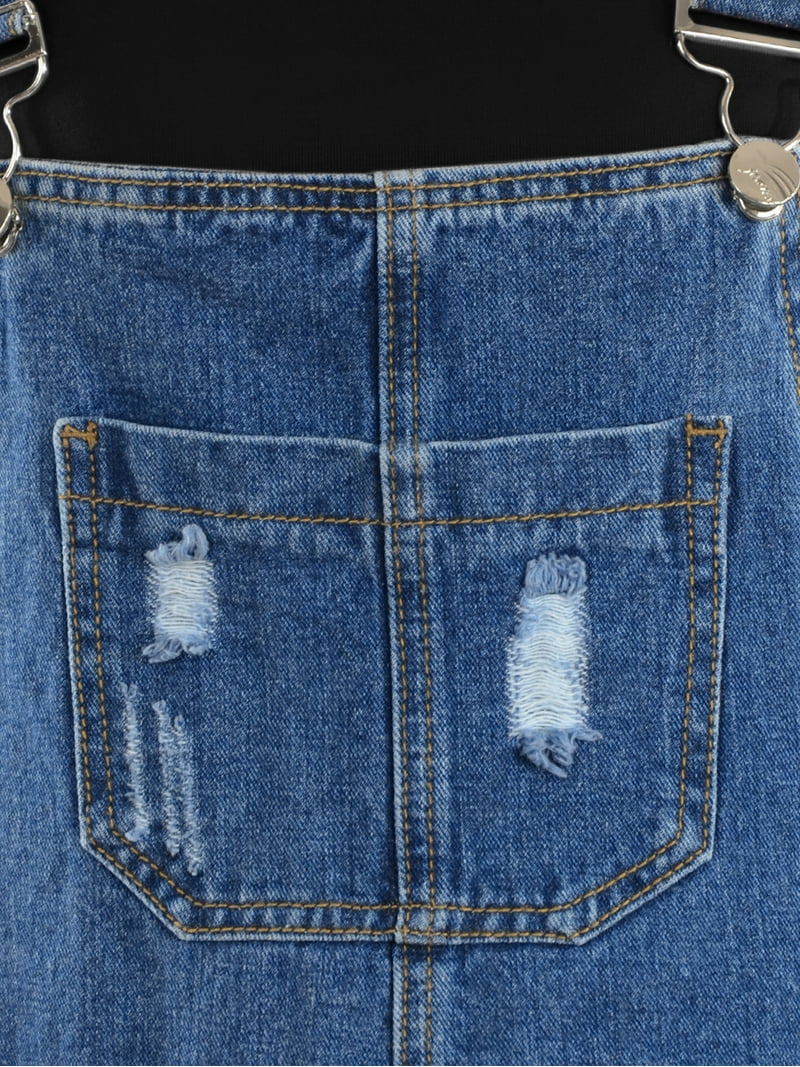 white christmas dresses Alice Overall Denim Dress main image 1