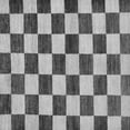 thumbnail image 1 of Ahgly Company Indoor Square Checkered Gray Modern Area Rugs, 3' Square, 1 of 4