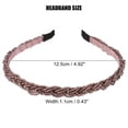 thumbnail image 2 of Unique Bargains 1 Pc Beaded Hair Hoop Headband Hairband for Women Purple 0.43 Inch Wide, 2 of 7
