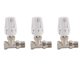 thumbnail image 1 of 3X 3/4Inch Brass Thermostatic Radiator Valve Straight Type DN20 Automatic Temperature Control Valve Floor Heating, 1 of 5