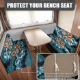 thumbnail image 2 of XYZCANDO Aztec Sea Turtle RV Dinette Cushion Covers Couch Cushion Covers Universal Camper Accessories Washable Furniture Covers for Sofa and Loveseat 1 Backrest Cover and 1 Bench Cover Blue, 2 of 7