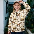 thumbnail image 2 of Uorisanigo Quarter Zip Pullover Sweatshirts for Teen Girls, Casual Long Sleeve Zipper Sweatshirts, Vintage Horse Print School Athletic Pullover Jackets for Vacation Shopping Exercise Wear, 2 of 7
