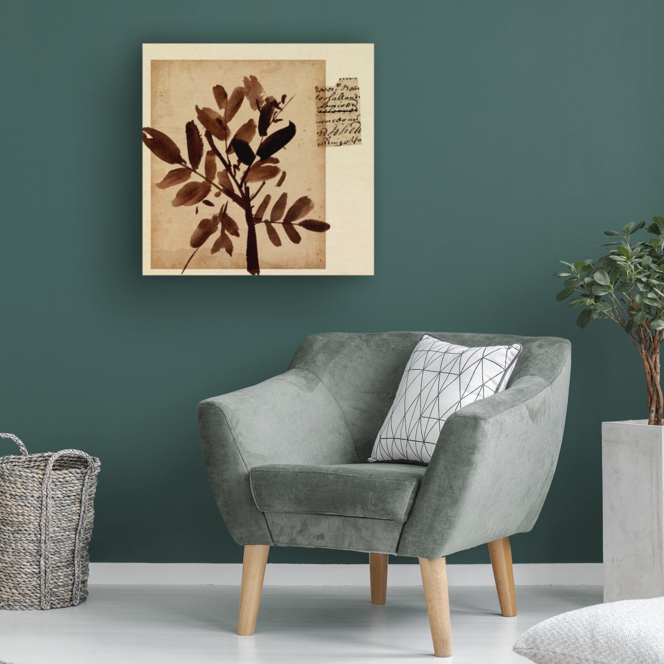 Canvas Wall Art - Melissa Wang 'Last Memory II' Wall Art for Living Room, Bedroom, or Office Décor by Trademark Fine Art - 24 x 24 Inches
