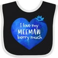 thumbnail image 3 of Inktastic I Love My Meemaw Berry Much Boys or Girls Baby Bib, 3 of 4