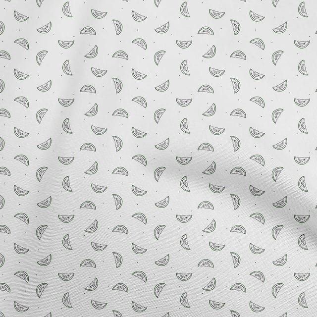 oneOone Polyester Spandex Gray Fabric Watermelon Sewing Craft Projects Fabric Prints By Yard 56 Inch Wide