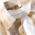 thumbnail image 4 of TIMIFIS Chemise Décontractée à Carreaux pour Hommes en Coton à Manches Longues Col Rabattu avec Poche, 4 of 5