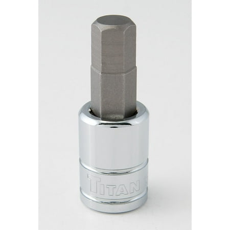 UPC: 0802090156601 | Titan 15660 Hex Bit Chrome Socket  3/8 In. Drive  3/8 In.