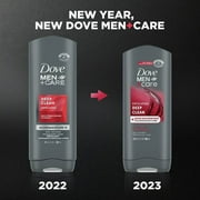 Dove Men+Care Body & Face Wash, Deep Clean 13.50 oz (Pack of 2)