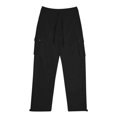 thumbnail image 3 of XDZJLR Casual Pants for Men Pocket Sports Drawstring Straight Leg Cargo Trousers, 3 of 4