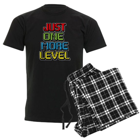 CafePress - Just One More Level Pajamas - Men's Dark Loose Fit Cotton Pajama Set