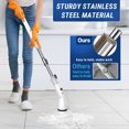 thumbnail image 3 of Electric Spin Scrubber, Cordless Bath Tub Power Scrubber with Long Handle & 4 Replaceable Heads,Shower Cleaning Brush Household Tools for Bathroom & Tile Floor, 3 of 8