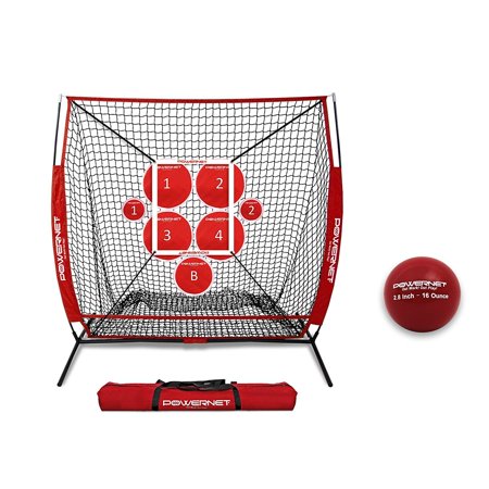 PowerNet Pitching Bundle - Practice Net, Pitch Perfect Target System, Strike Zone and Weighted Training Ball