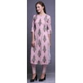 thumbnail image 3 of Bimba Straight Kurtis For Women Long Kurti Dress Printed 3/4 Sleeve Indian Top, 3 of 6