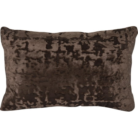 Mainstays Velvet Oblong Decorative Throw Pillow, Brown - Walmart.com