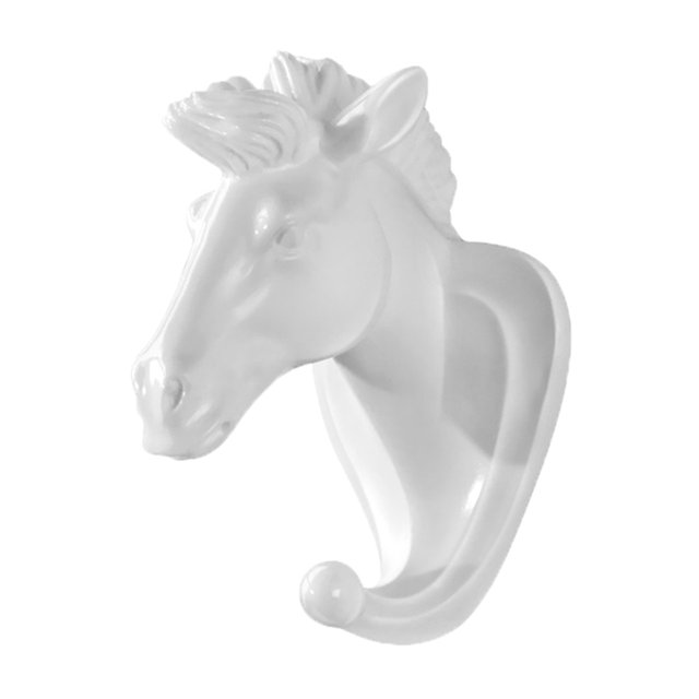CSChome Animal Head Shape Wall Mounted Punch Free Non Slip Hook Multi Purpose Clothes Hat Towel and Key Hanger