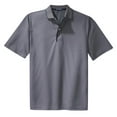 thumbnail image 5 of Sport-Tek K467 Mens Dri-Mesh Polo with Tipped Collar & Piping, Steel & Black - 4XL, 5 of 6