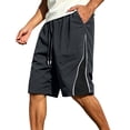 thumbnail image 3 of Thousandth Plus Size Shorts Men Casual Summer Shorts Elastic Waist Outdoor Mesh Shorts Drawstring Quick Dry Hiking Shorts Breathable Durable Hiking Shorts, 3 of 9