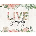 thumbnail image 2 of Louise, Gigi 32x26 White Modern Wood Framed Museum Art Print Titled - Live Simply, 2 of 4