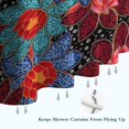 thumbnail image 6 of Pioneer Flower Floral Print Pattern Shower Curtain 72"x72" ,Bathroom Decorative Shower Curtains Set with 12 Hooks,Modern Waterproof Washable Shower Curtain, 6 of 6