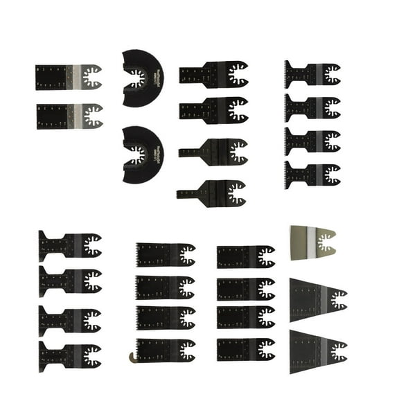 ALL-CARB 29PCS Multi-Tool Blades Oscillating Tool Saw Blades Steel for Hard Materials Metal Most Oscillating Tools