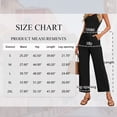 thumbnail image 3 of TEMOFON Women's Wide Leg Linen Pants High Waisted Drawstring Lounge Pants with Pockets Casual Summer Beach Vacation Palazzo Trousers, 3 of 7