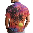 thumbnail image 3 of Mens Hawaiian Shirt Tropical Holiday Beach Shirts Lightweight Loose Fit Button Up Short Sleeve Beach Hawaiian Shirts, 3 of 4